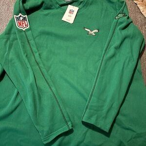 Nike Green EAGLES NFL Long Sleeve Thermo
